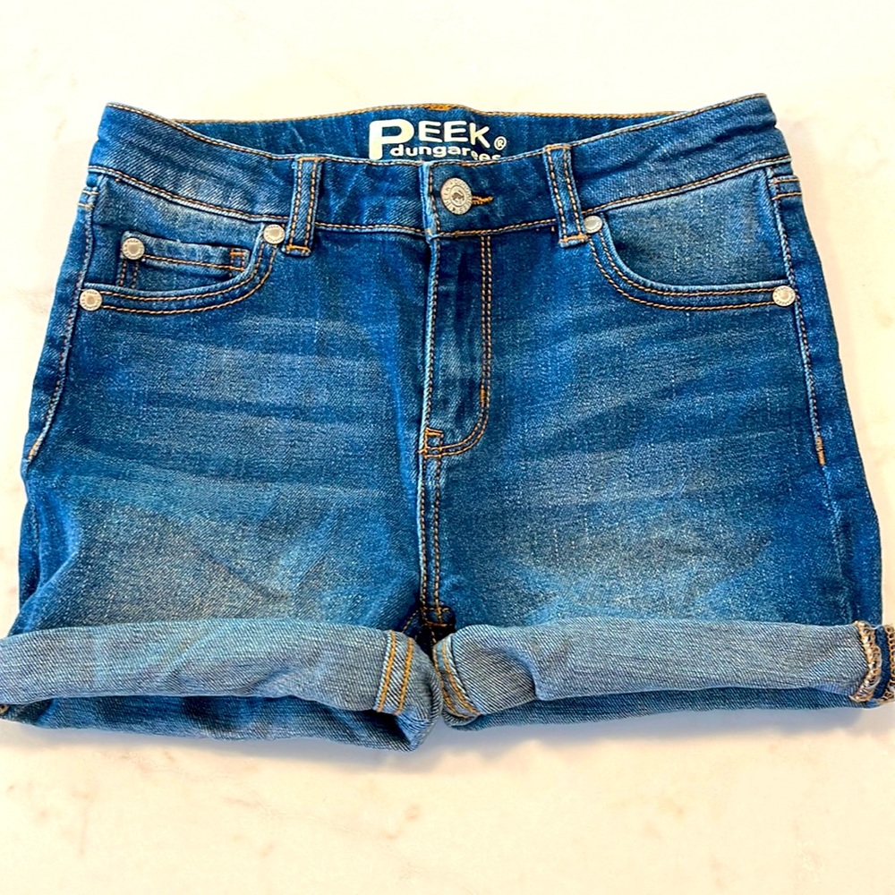 PEEK Distressed Denim Shorts